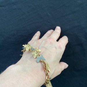 Butterfly charm bracelet. Butterfly jewelry